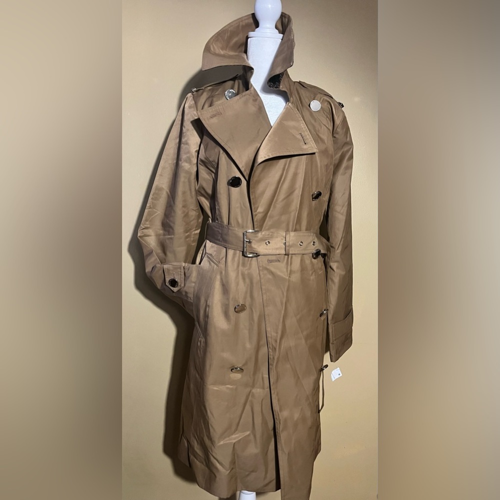 MICHAEL KORS
Tan Cotton Blend Belted Trench Coat